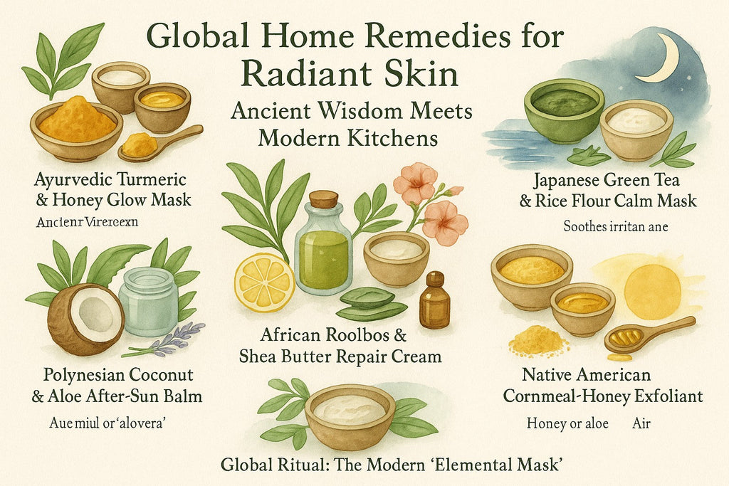 Global Home Remedies for Radiant Skin: Ancient Wisdom Meets Modern Kitchens